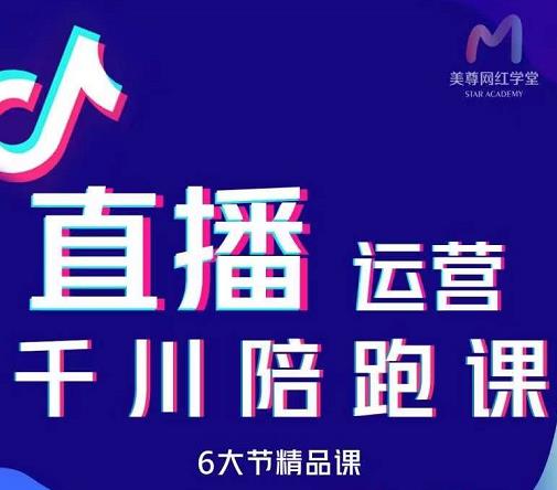 图片[1]-美尊-抖音直播运营千川系统课：直播运营规划、起号、主播培养、千川投放等