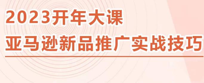 图片[1]-2023亚马逊新品推广实战技巧，线下百万美金课程的精简版，简单粗暴可复制，实操性强的推广手段